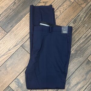 Nordstrom Men's Tech Smart Trim Fit Dark Blue‎ Dress Pants